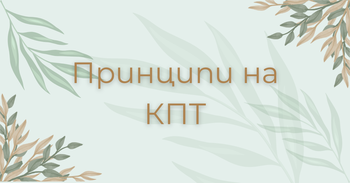 Принципи на когнитивно-поведенческата терапия
